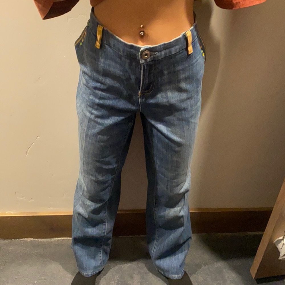 custom painted bell bottoms